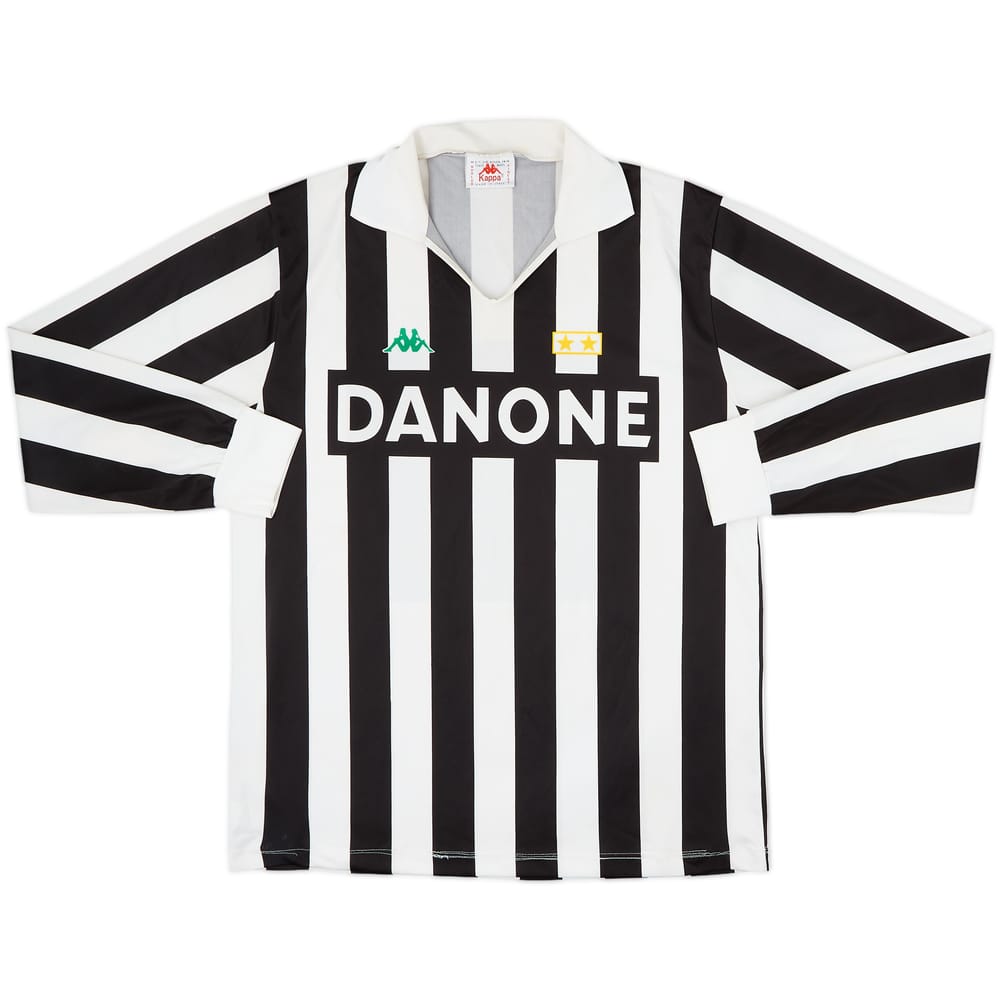 1992-94 Juventus Basic Home L/S Shirt - 8/10 - (XL)