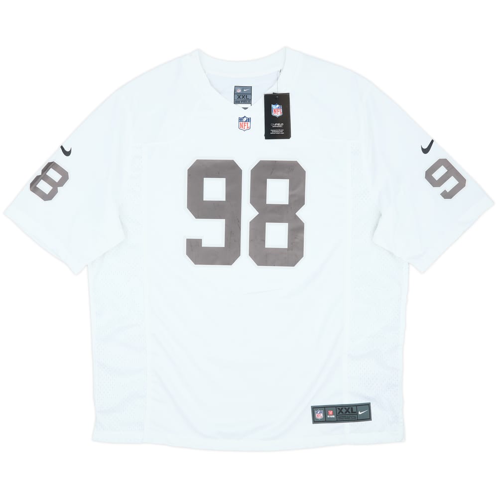 2020-25 Las Vegas Raiders Crosby #98 Nike Game Away Jersey (XXL)