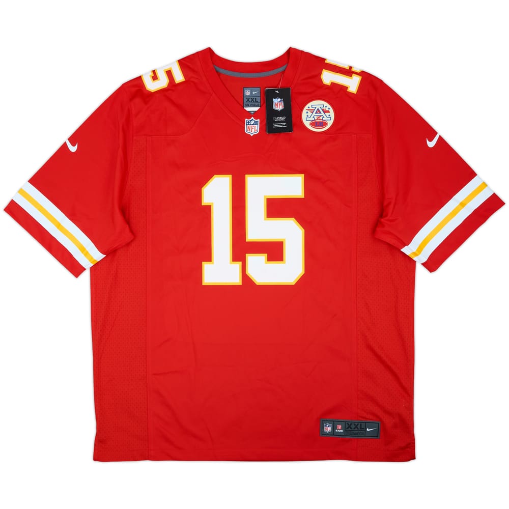 2017-25 Kansas City Chiefs Mahomes #15 Nike Game Home Jersey (XXL)