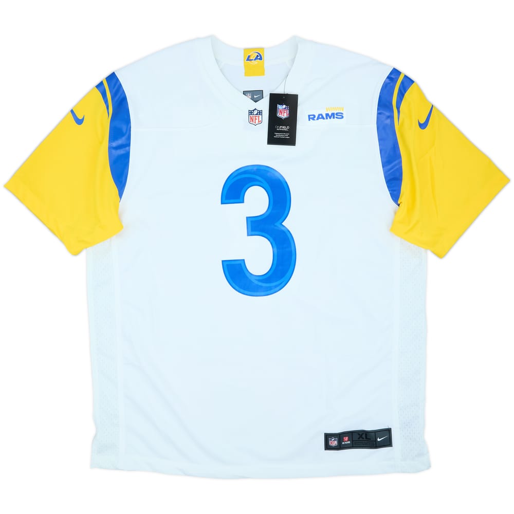 2021 LA Rams Beckham Jr #3 Nike Game Away Jersey (XL)