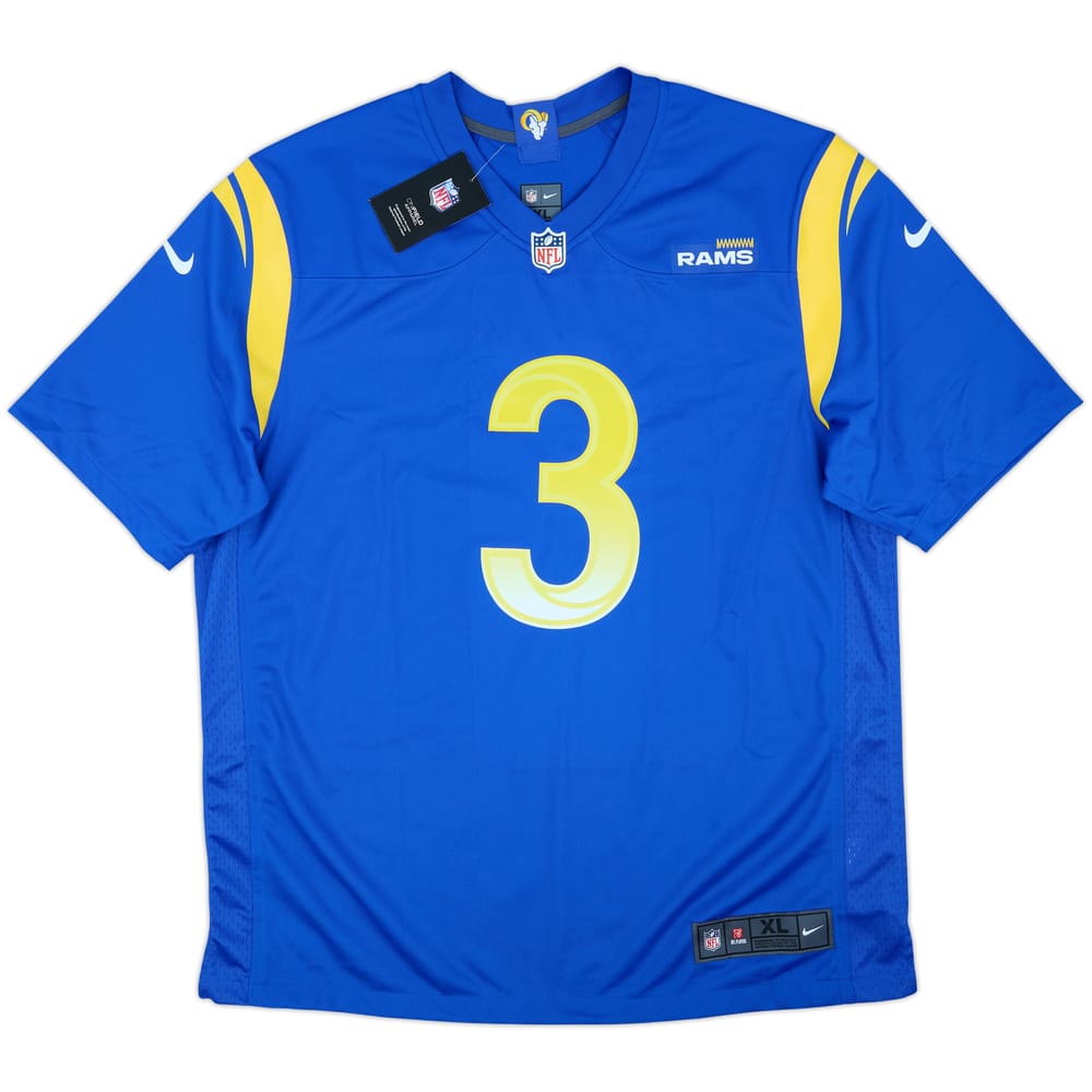 2021 LA Rams Beckham Jr #3 Nike Game Home Jersey (XL)