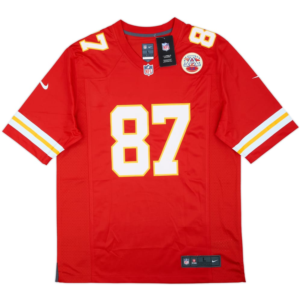 2013-25 Kansas City Chiefs Kelce #87 Nike Game Home Jersey (L)