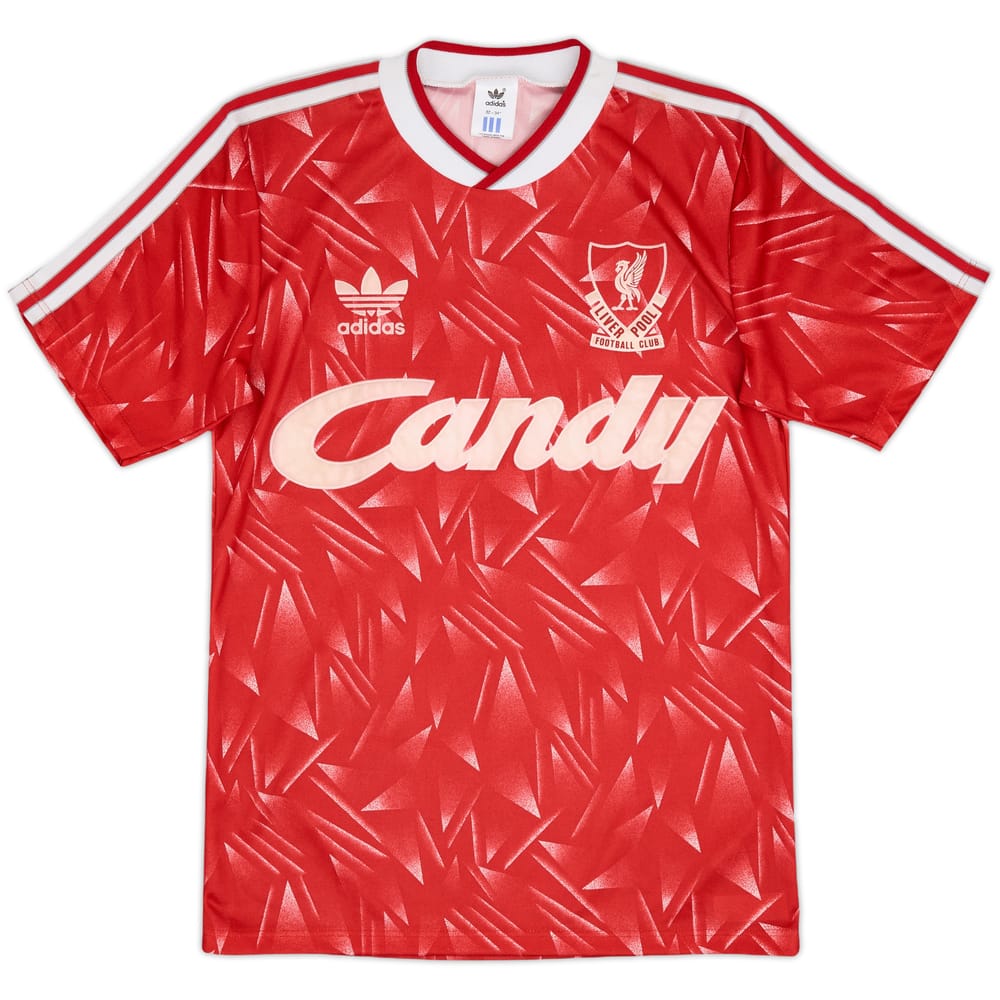 1989-91 Liverpool Home Shirt - 7/10 - (L.Boys)