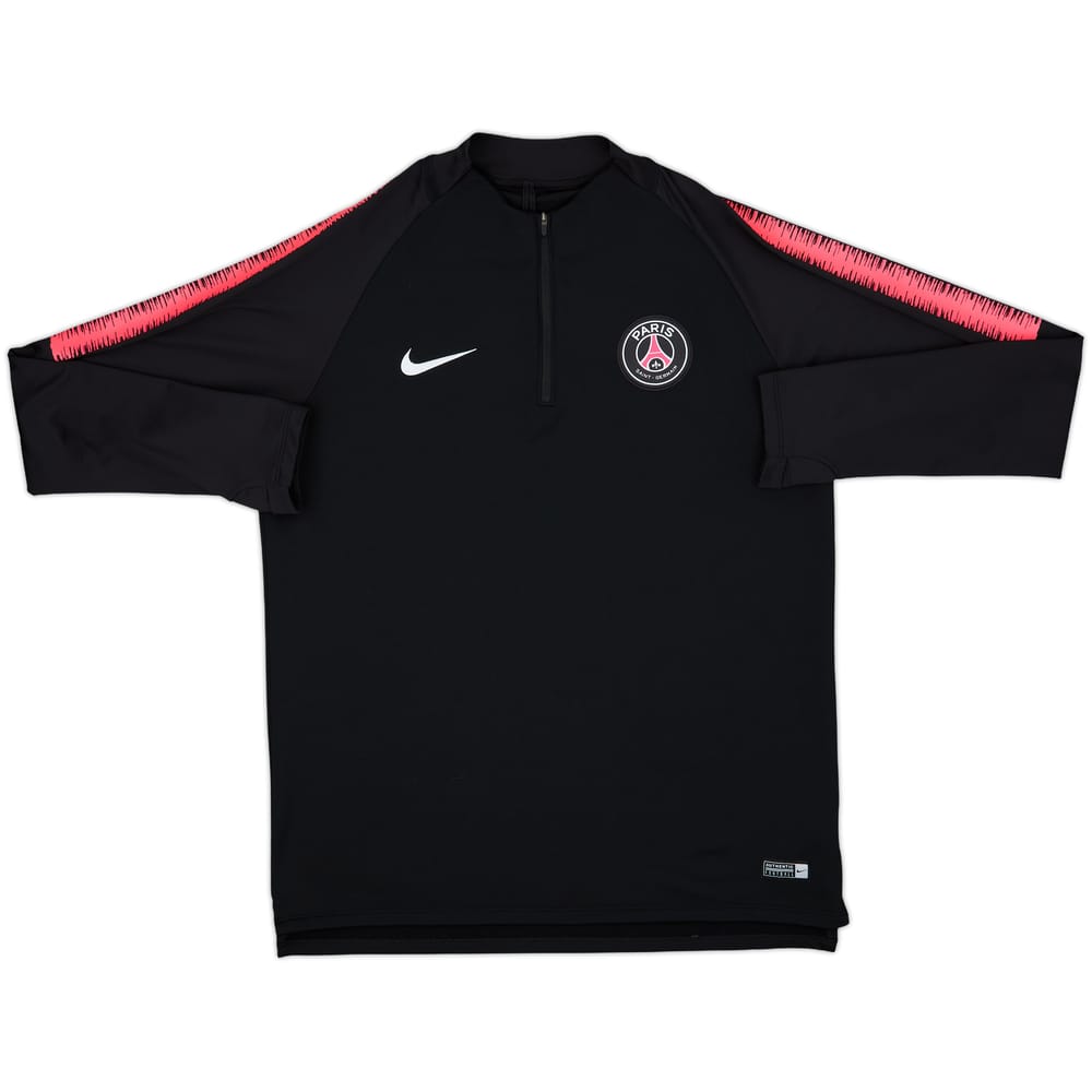 2018-19 Paris Saint-Germain Nike 1/4 Zip Drill Top - 8/10 - (L)