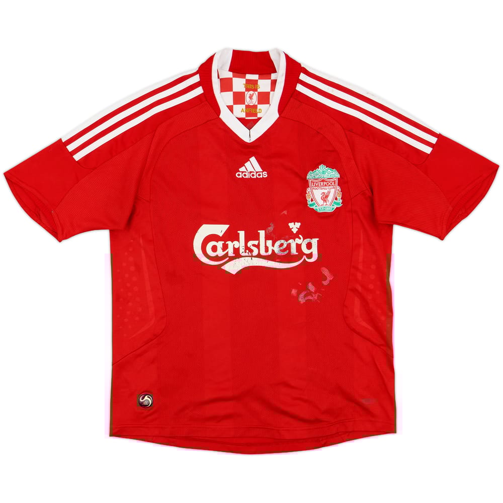 2008-10 Liverpool Home Shirt - 4/10 - (L.Boys)