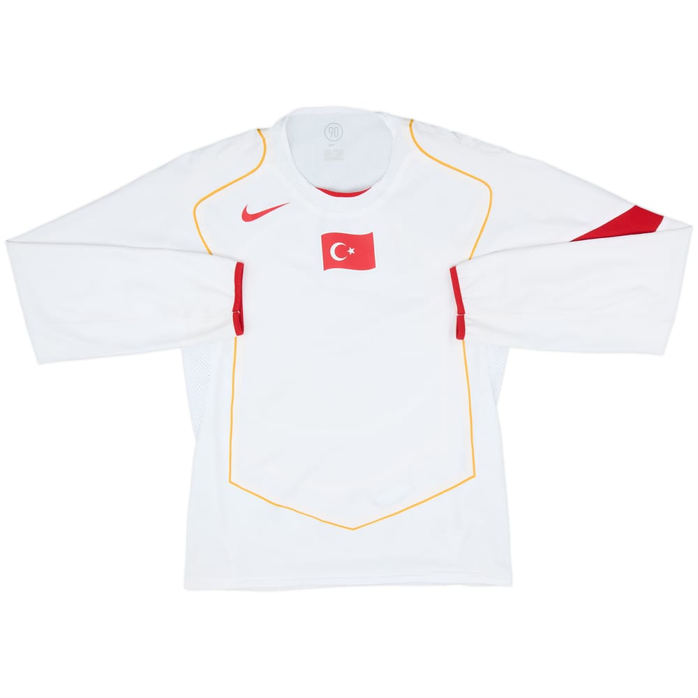 2004-06 Turkey Player Issue Away L/S Shirt - 9/10 - (M)