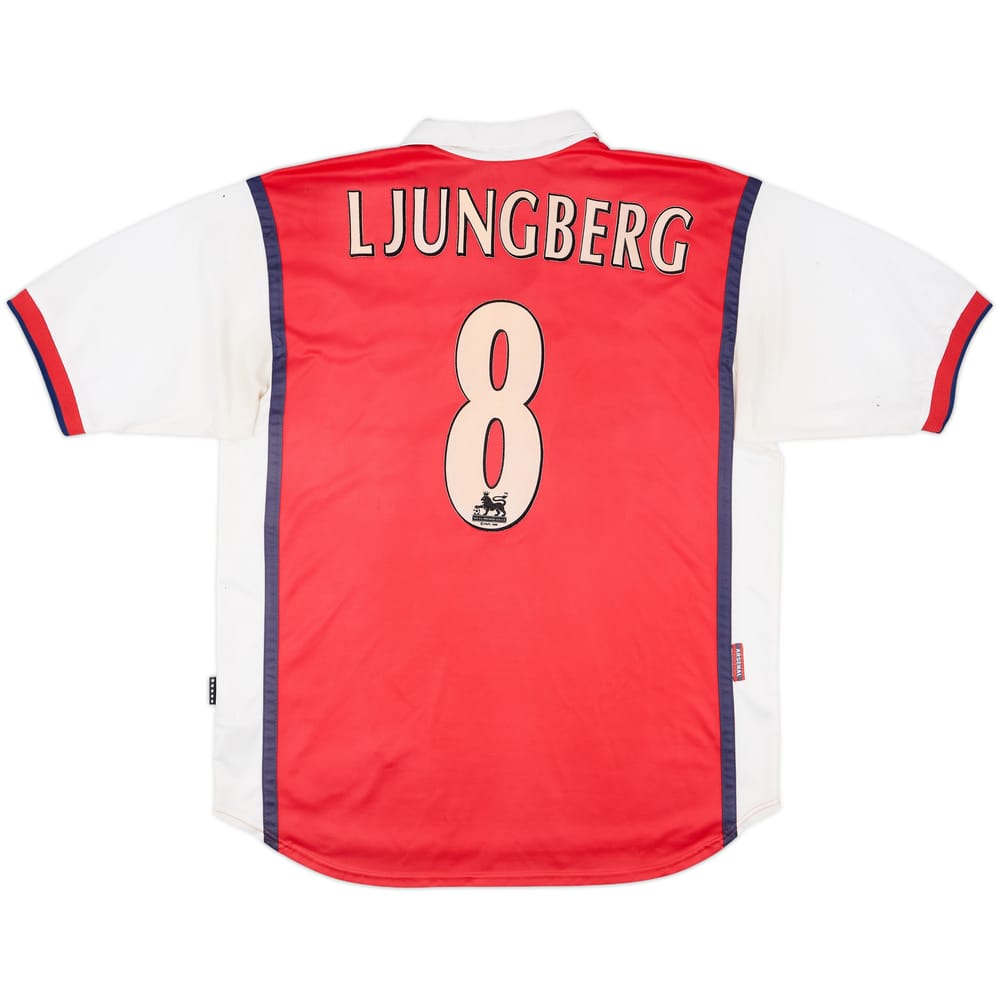 1999-00 Arsenal Home Shirt Ljungberg #8 - 6/10 - (XL)