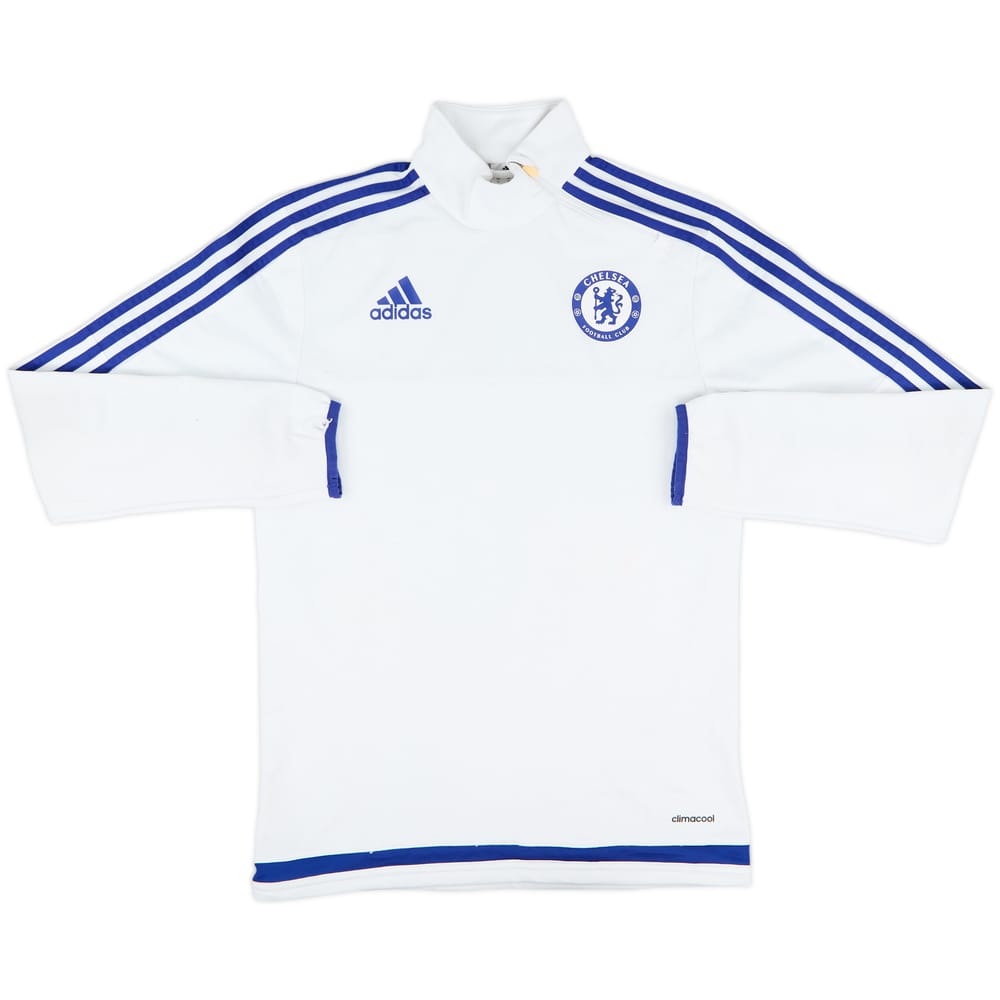 2015-16 Chelsea adidas 1/4 Zip Sweat Top - 6/10 - (XS)