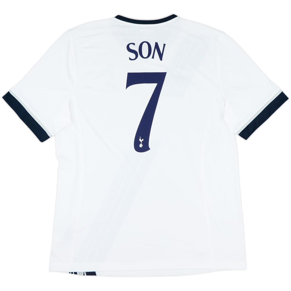 2015-16 Tottenham Home Shirt Son #7 - 9/10 - (XXL)