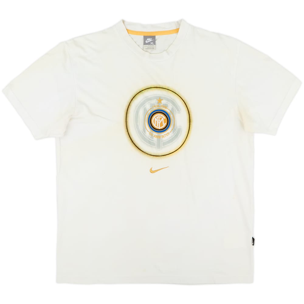 2008-09 Inter Milan Nike Cotton Tee - 5/10 - (XL)