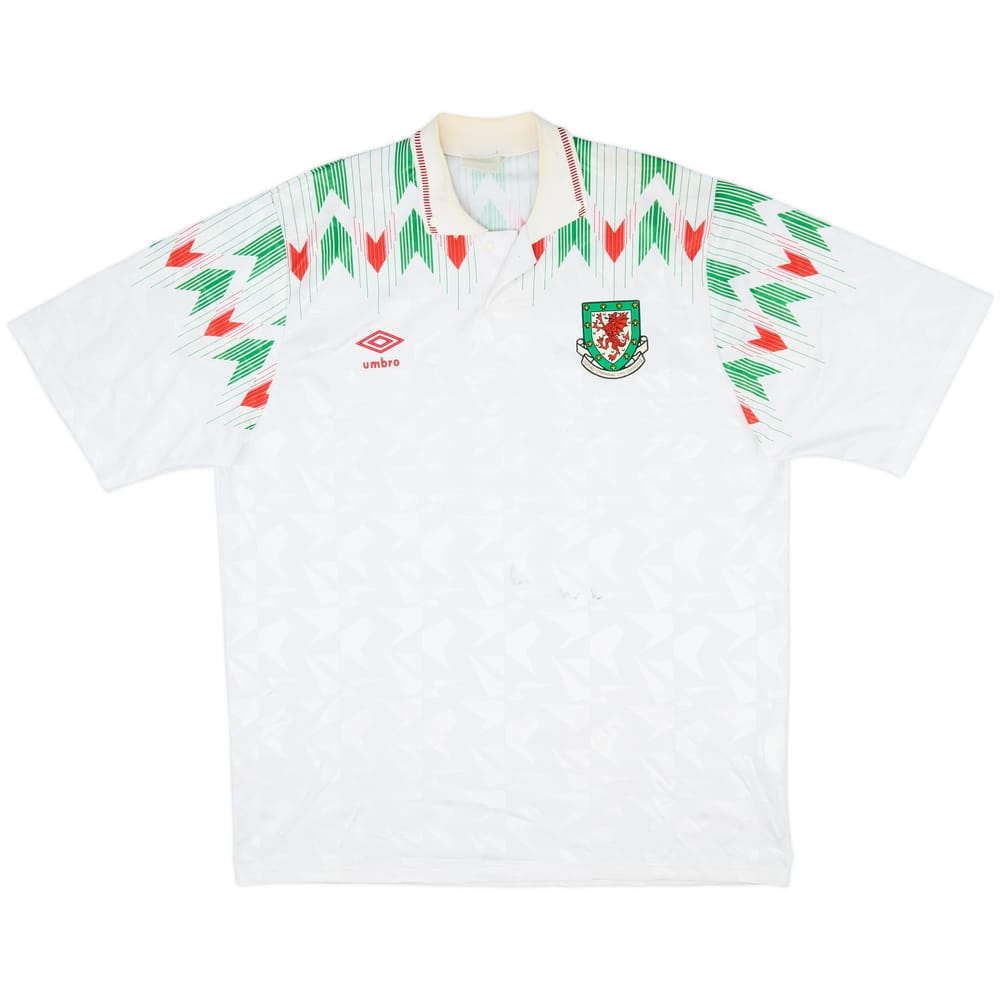 1990-92 Wales Away Shirt - 7/10 - (L)