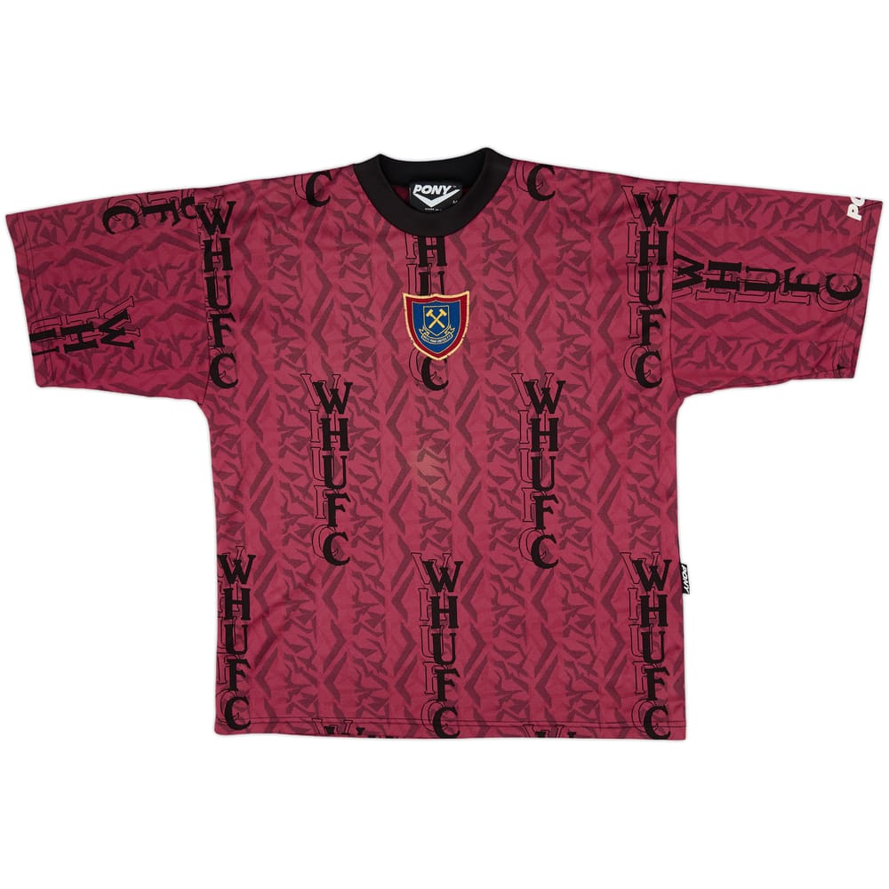 1995-97 West Ham Pony Training Shirt - 9/10 - (M)