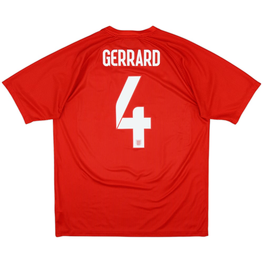 2014-15 England Away Shirt Gerrard #4 - 9/10 - (L)