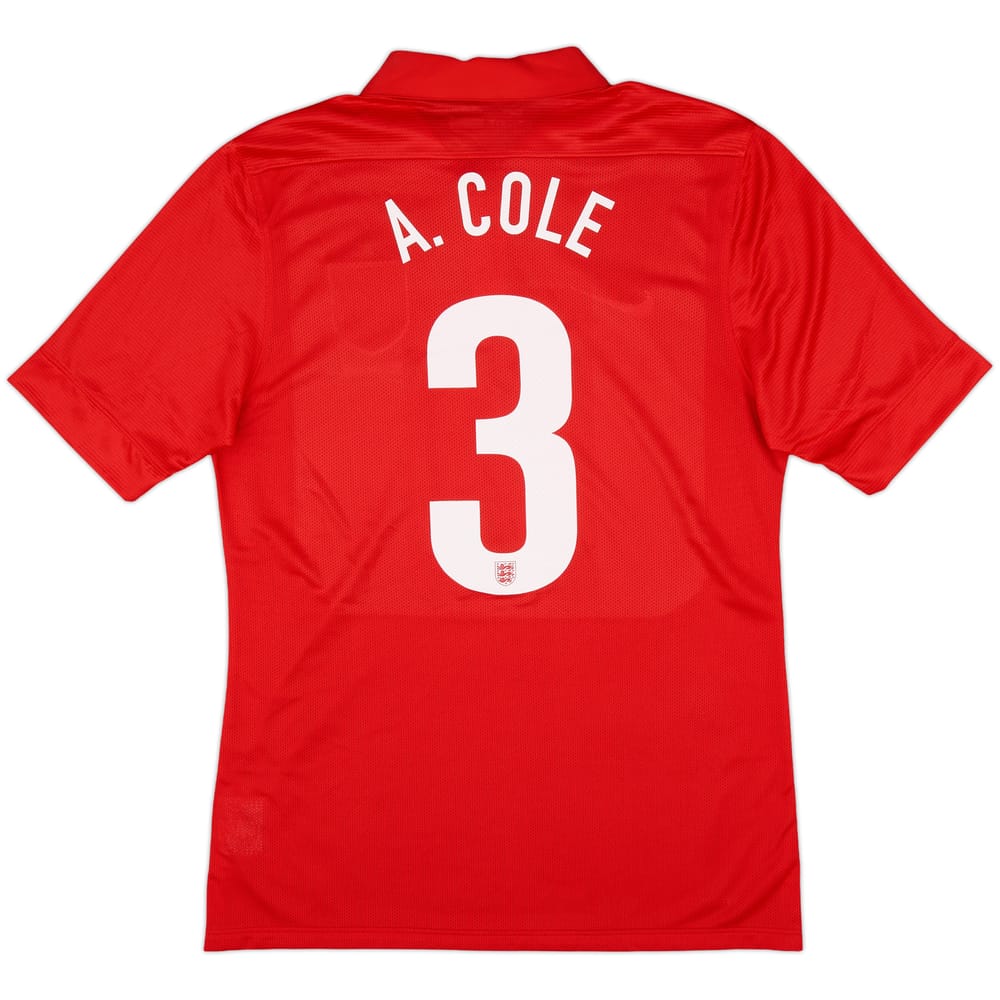 2013 England Player Issue Away 150th Anniversary Shirt A.Cole #3 - 10/10 - (L)
