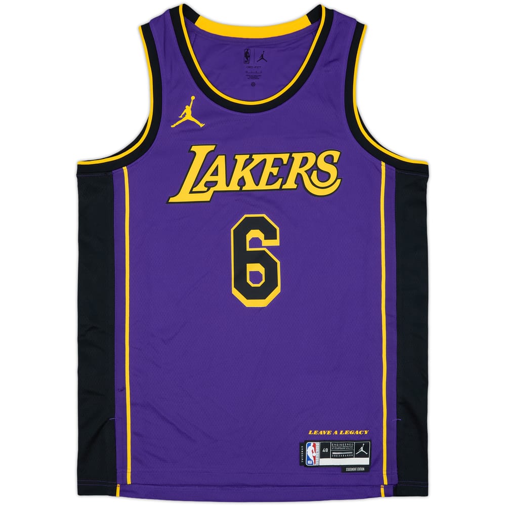 2022-23 LA Lakers James #6 Jordan Swingman Alternate Jersey - 4/10 - (L)