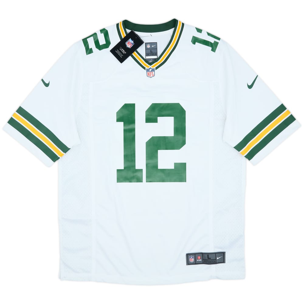 2012-22 Green Bay Packers Rodgers #12 Nike Game Away Jersey (L)