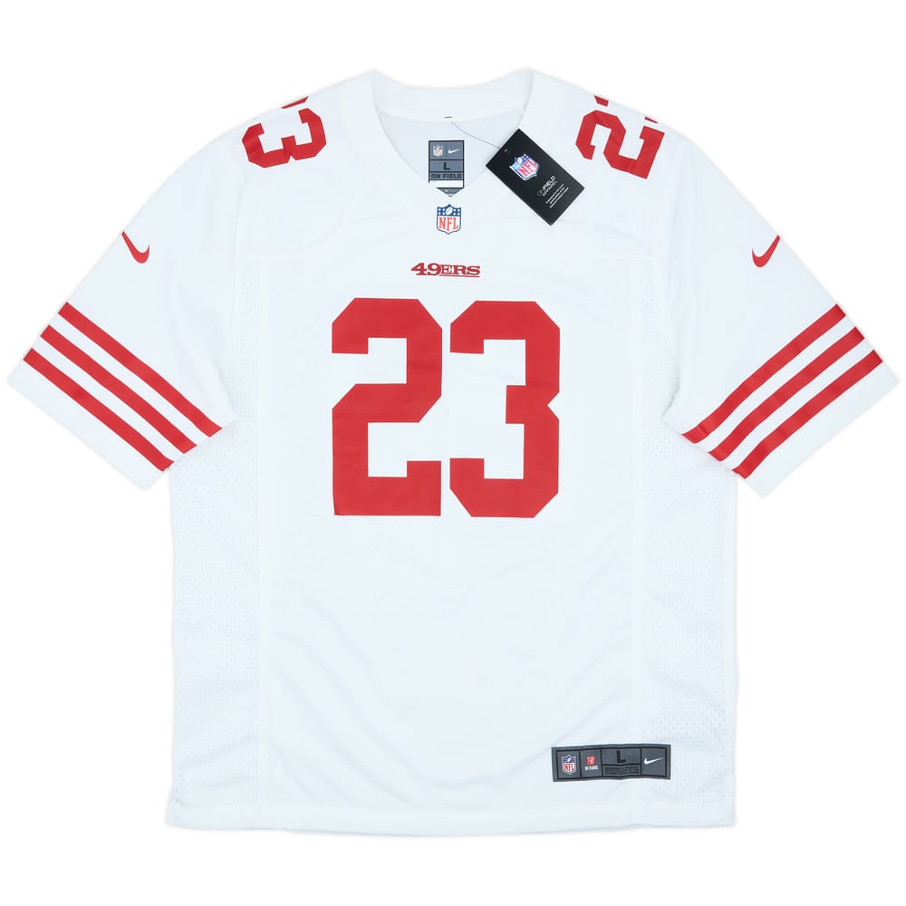 2022-25 San Francisco 49ers McCaffrey #23 Nike Game Away Jersey (L)
