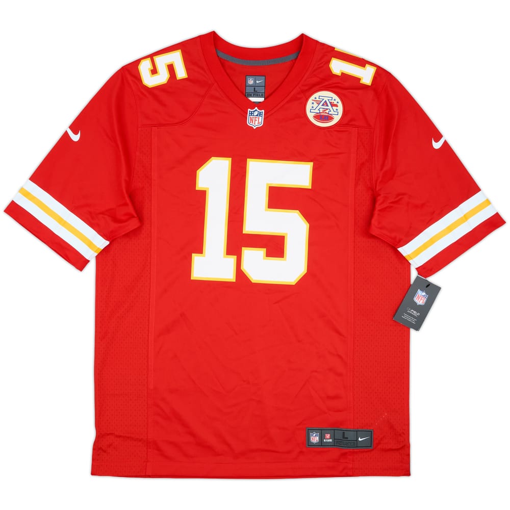 2017-25 Kansas City Chiefs Mahomes #15 Nike Game Home Jersey (L)