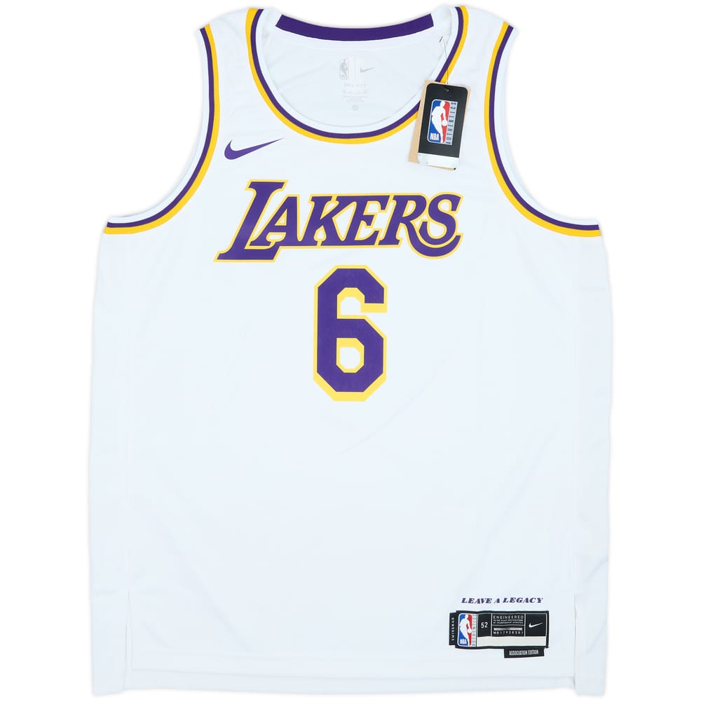 2021-23 LA Lakers James #6 Nike Swingman Home Jersey (XL)