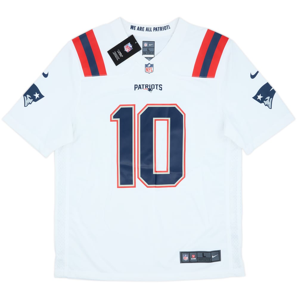 2021-23 New England Patriots Jones #10 Nike Game Away Jersey (L)