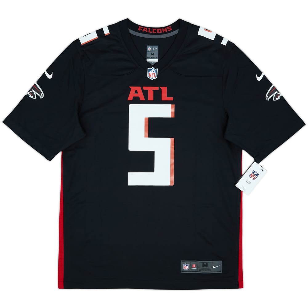 2022-25 Atlanta Falcons London #5 Nike Game Home Jersey (M)