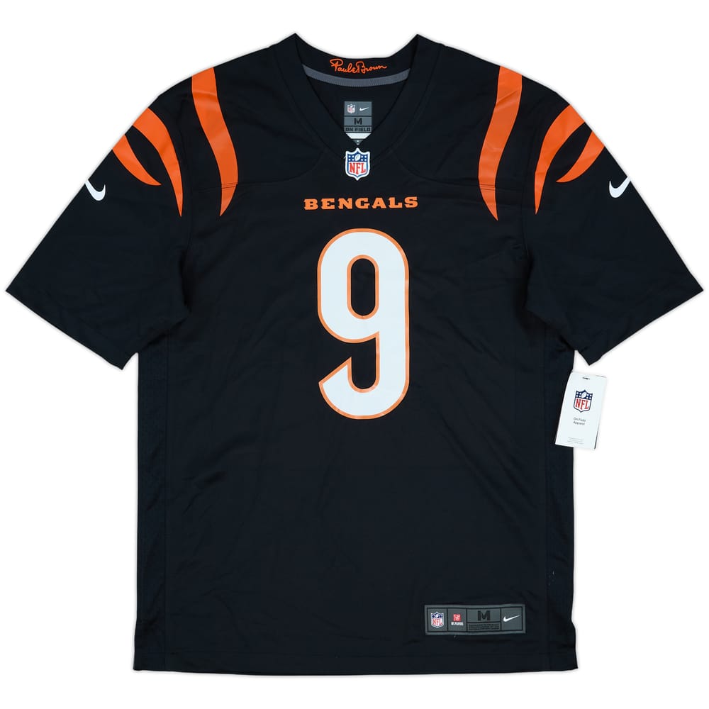 2021-25 Cincinnati Bengals Burrow #9 Nike Game Home Jersey (M)