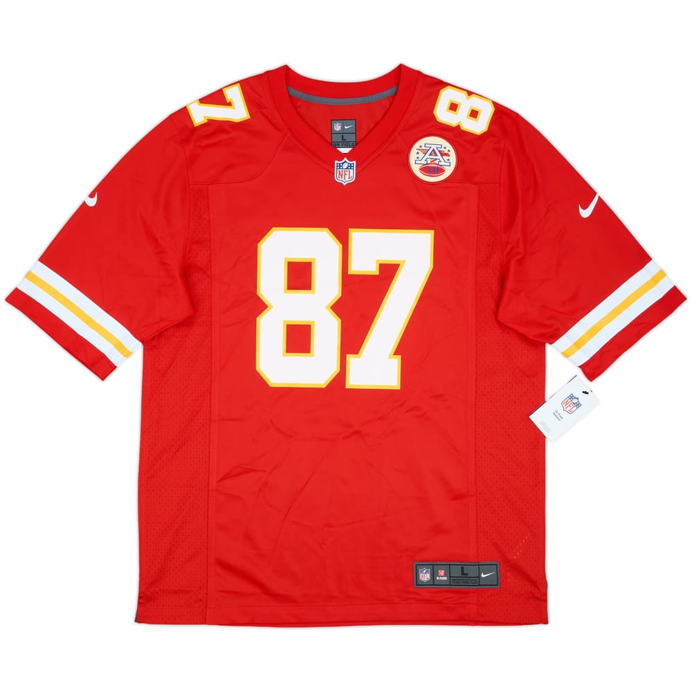 2013-25 Kansas City Chiefs Kelce #87 Nike Game Home Jersey (L)