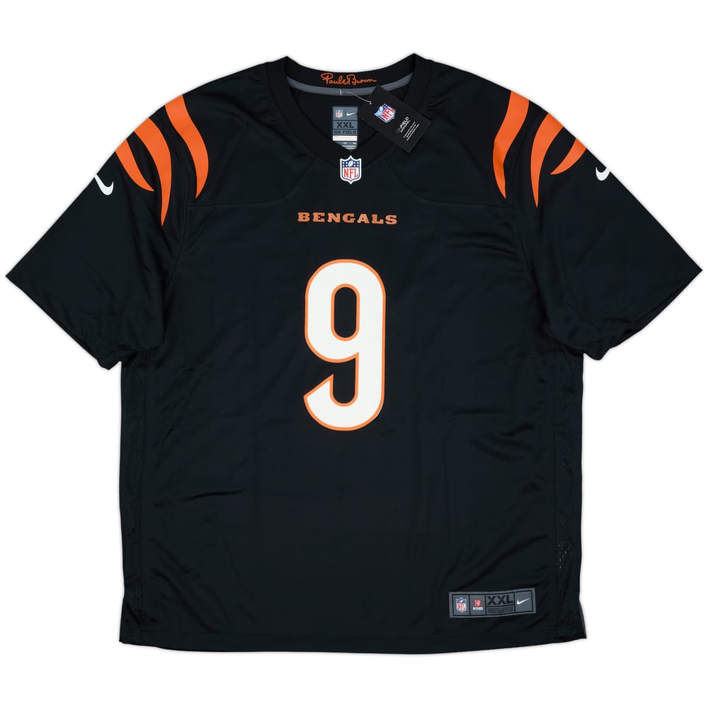2021-25 Cincinnati Bengals Burrow #9 Nike Game Home Jersey (XXL)
