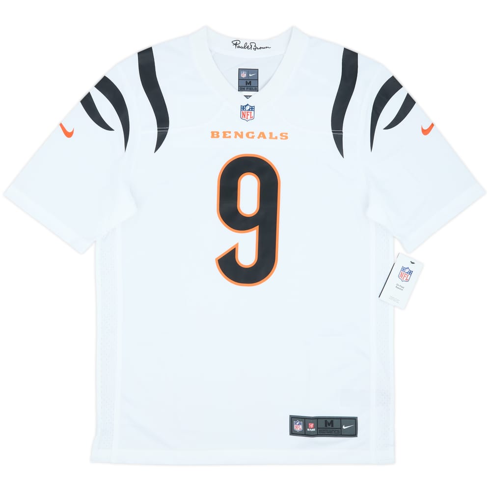 2021-25 Cincinnati Bengals Burrow #9 Nike Game Away Jersey (M)