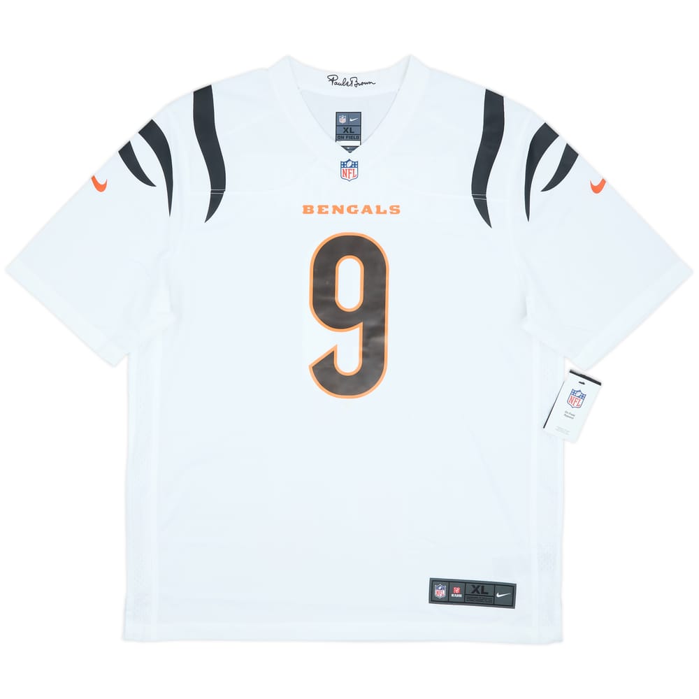 2021-25 Cincinnati Bengals Burrow #9 Nike Game Away Jersey (XL)