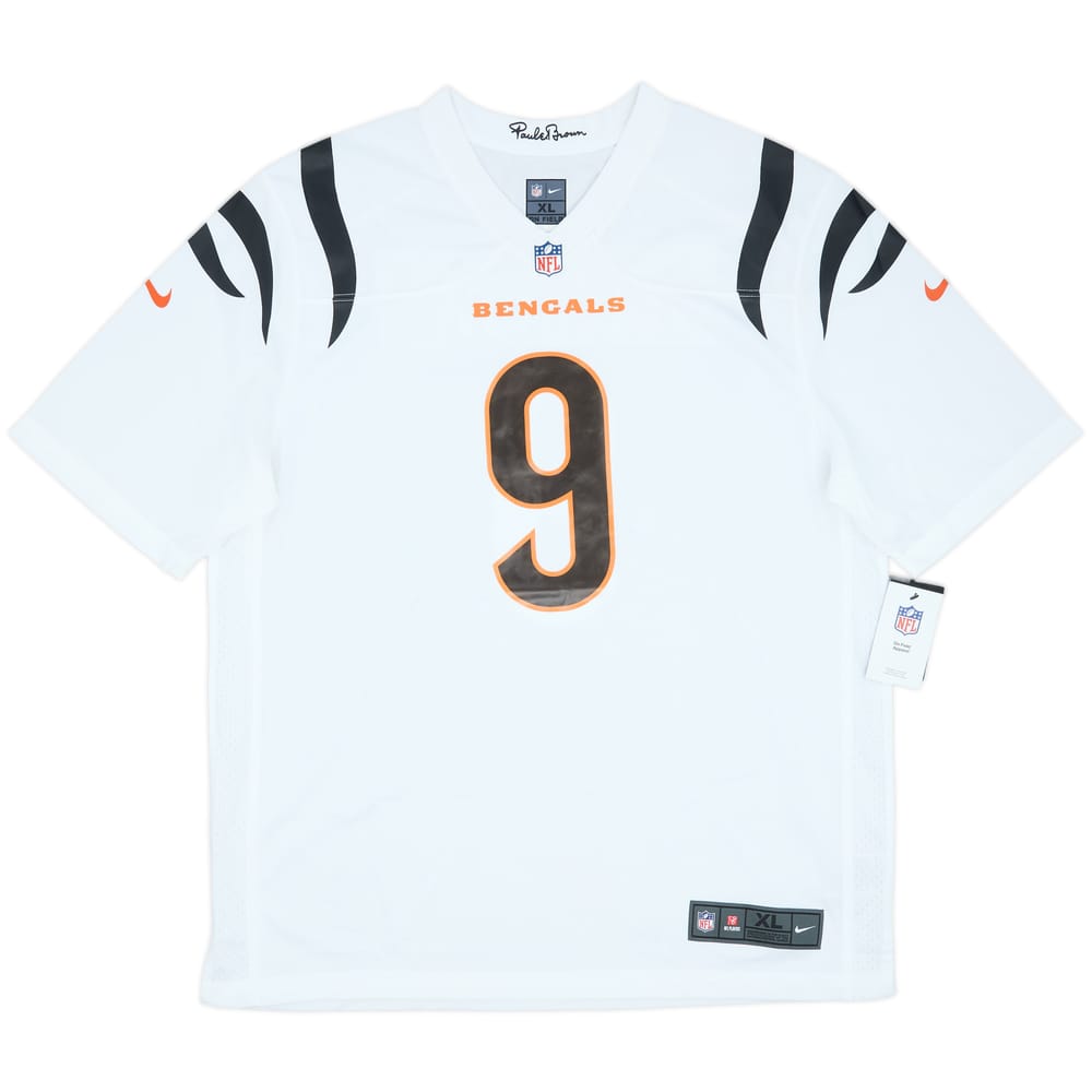 2021-25 Cincinnati Bengals Burrow #9 Nike Game Away Jersey (XL)