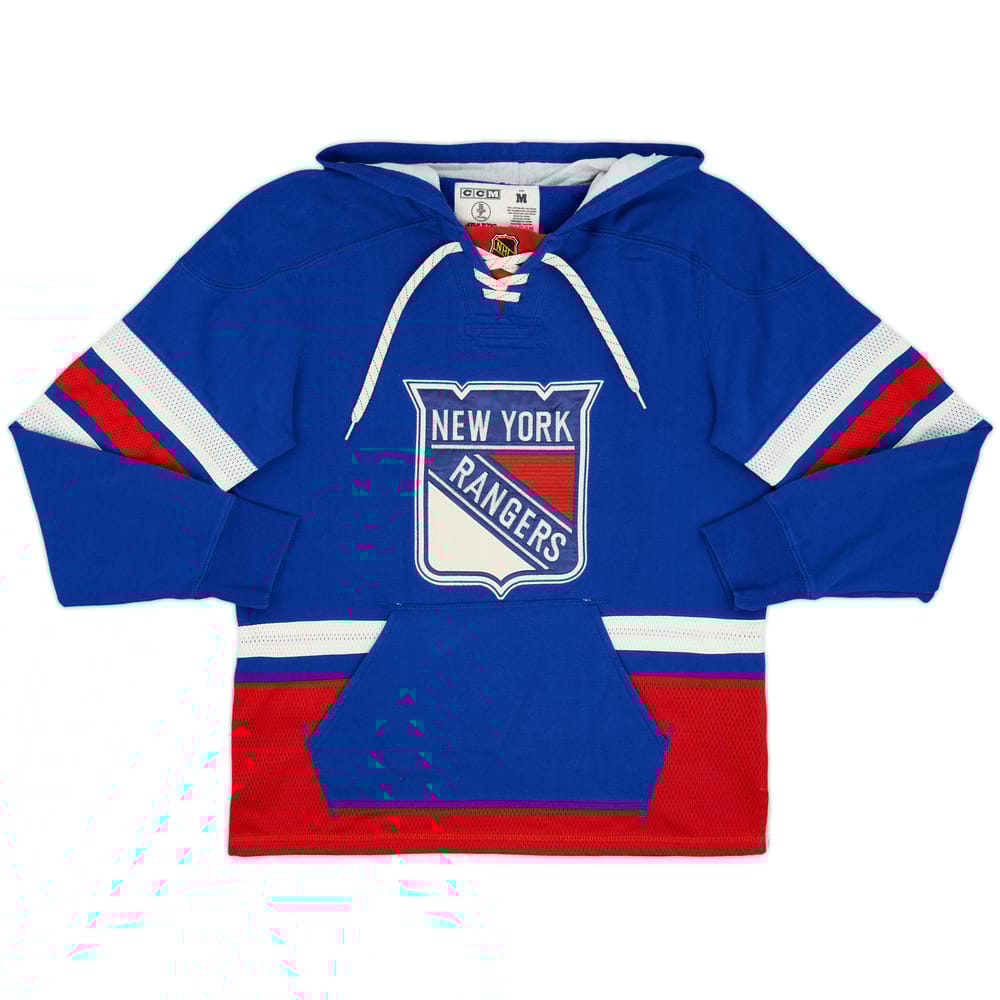 2015-16 New York Rangers CCM Jersey Hooded Sweat Top - 8/10 - (M)