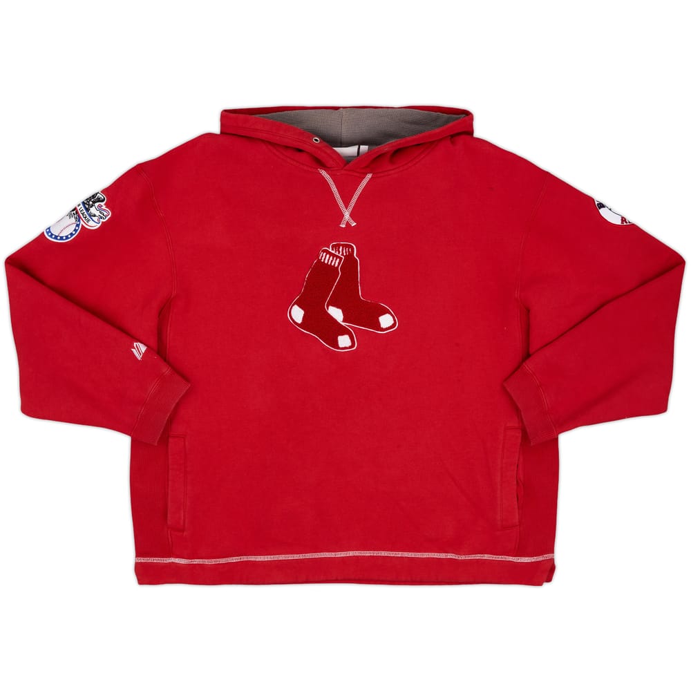 2000s Boston Red Sox Majestic Hooded Sweat Top - 8/10 - (XL)