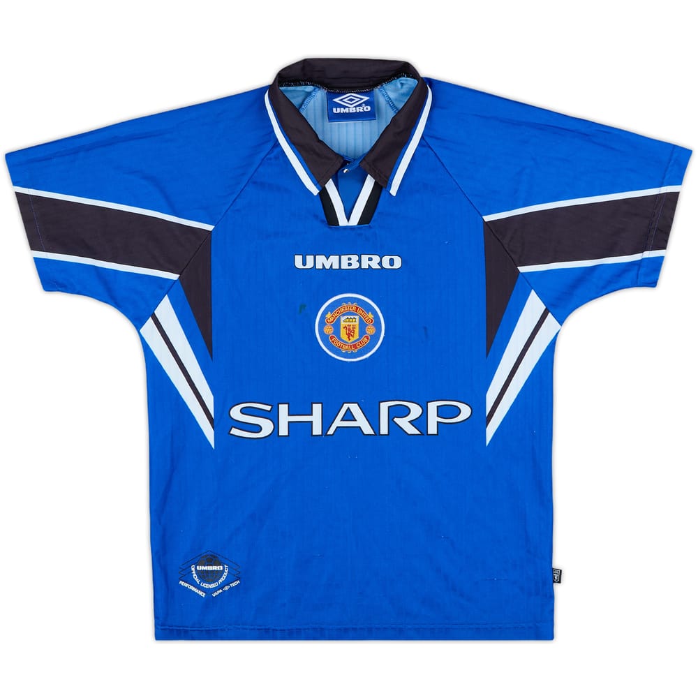 1996-98 Manchester United Third Shirt - 8/10 - (L.Boys)