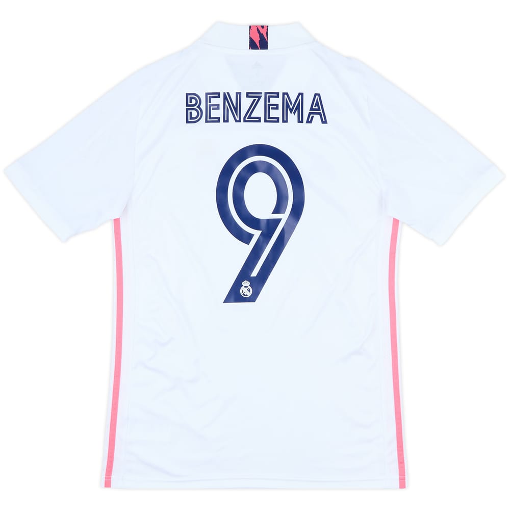 2020-21 Real Madrid Home Shirt Benzema #9 - 7/10 - (S)