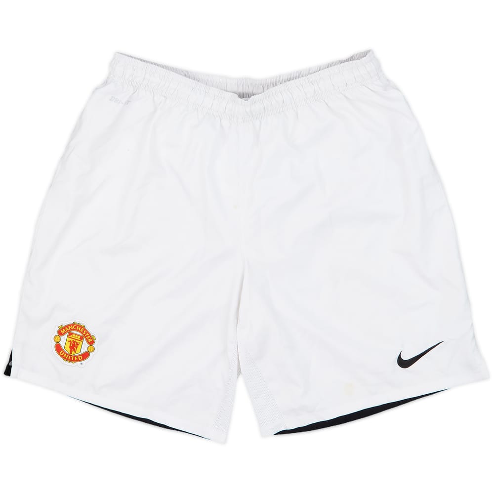 2013-14 Manchester United Home Shorts - 7/10 - (XL)