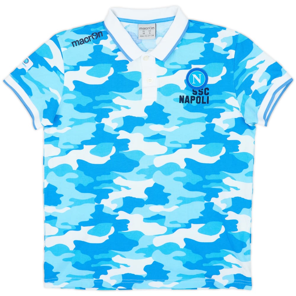 2013-14 Napoli Macron Polo Shirt - 8/10 - (Women's M)