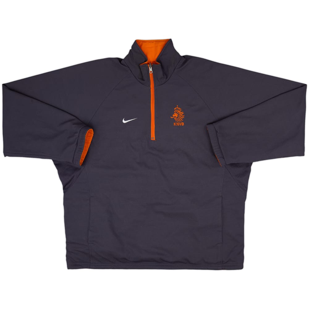 2000-01 Netherlands Nike Reversible 1/4 Zip Track Jacket - 9/10 - (M)