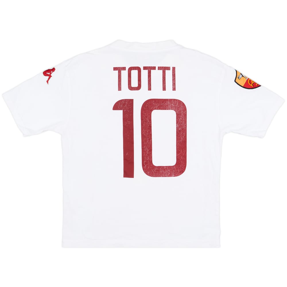 2011-12 Roma Kappa Cotton Tee Totti #10 - 5/10 - (XXL)