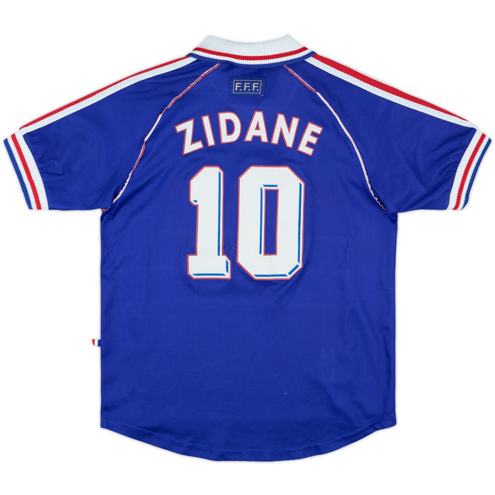 1998-00 France Home Shirt Zidane #10 - 5/10 - (XL.Boys)