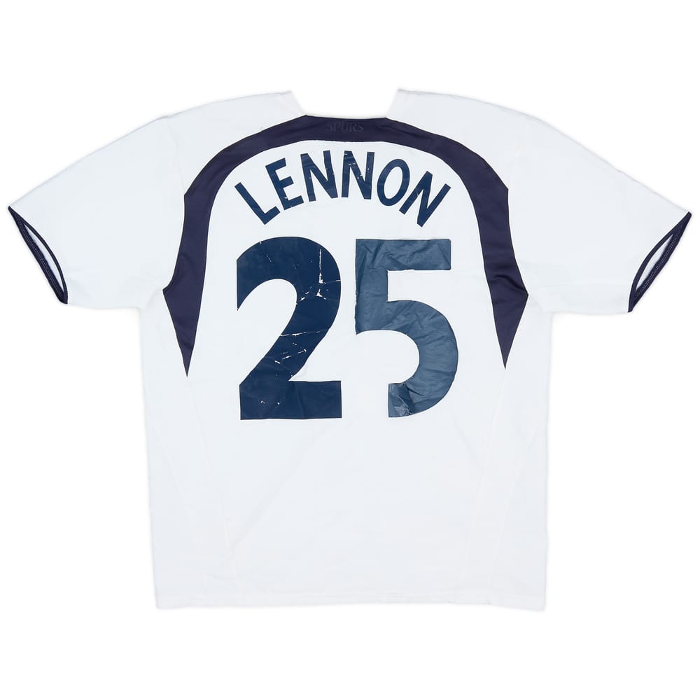 2006-07 Tottenham Home Shirt Lennon #25 - 4/10 - (XL.Boys)