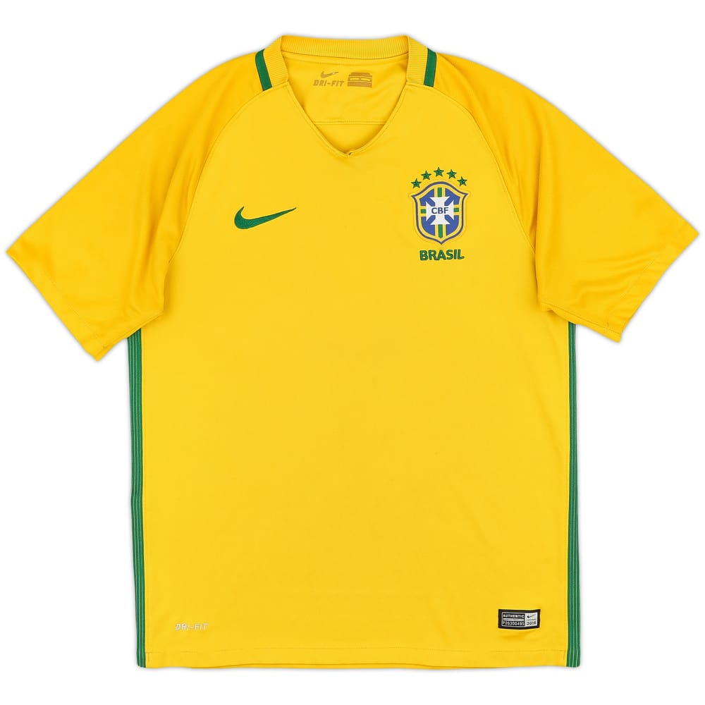 2016-17 Brazil Home Shirt - 5/10 - (M)