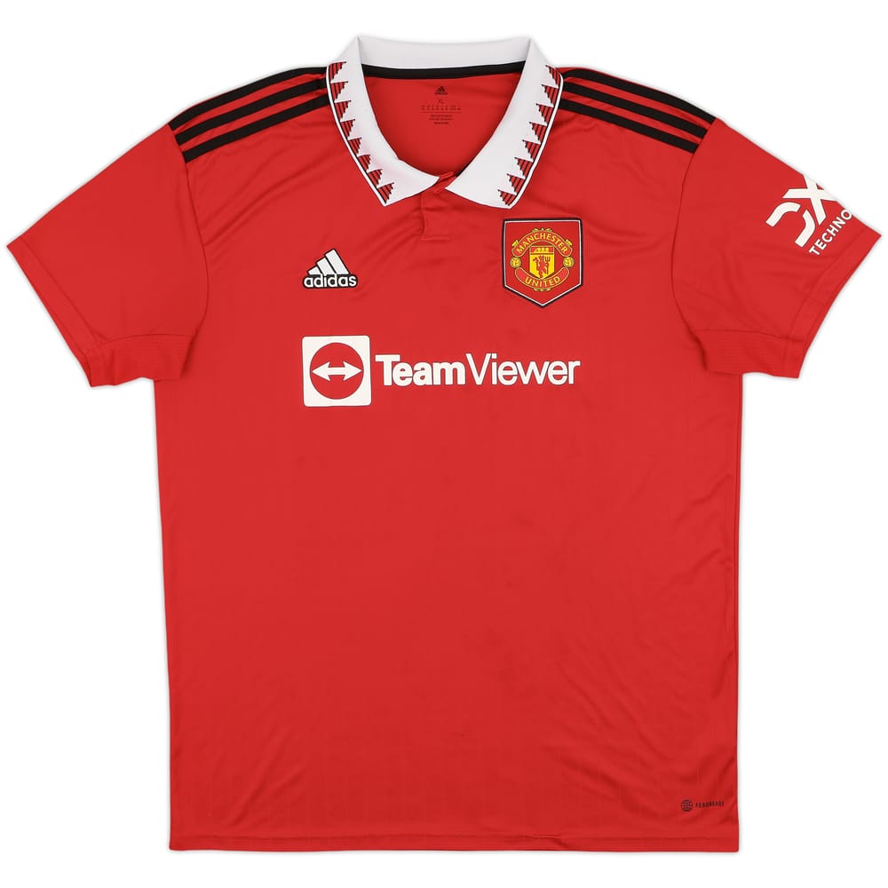 2022-23 Manchester United Home Shirt - 5/10 - (XL)