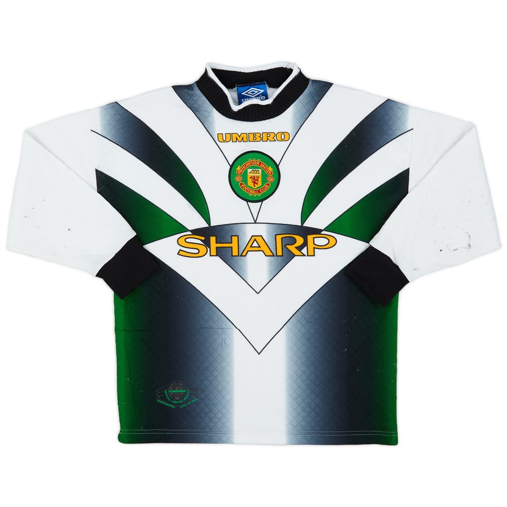 1996-97 Manchester United White GK Shirt - 6/10 - (Y)