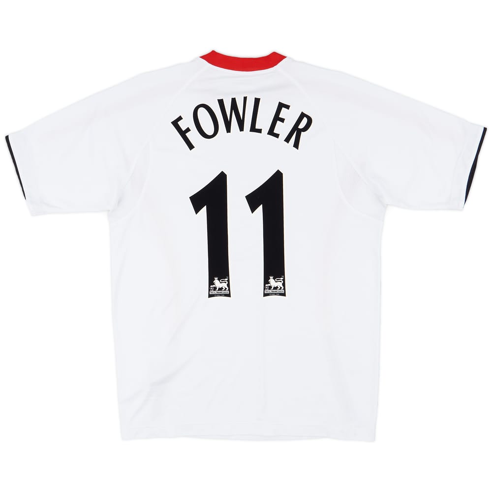 2005-06 Liverpool Away Shirt Fowler #11- 8/10 - (M)