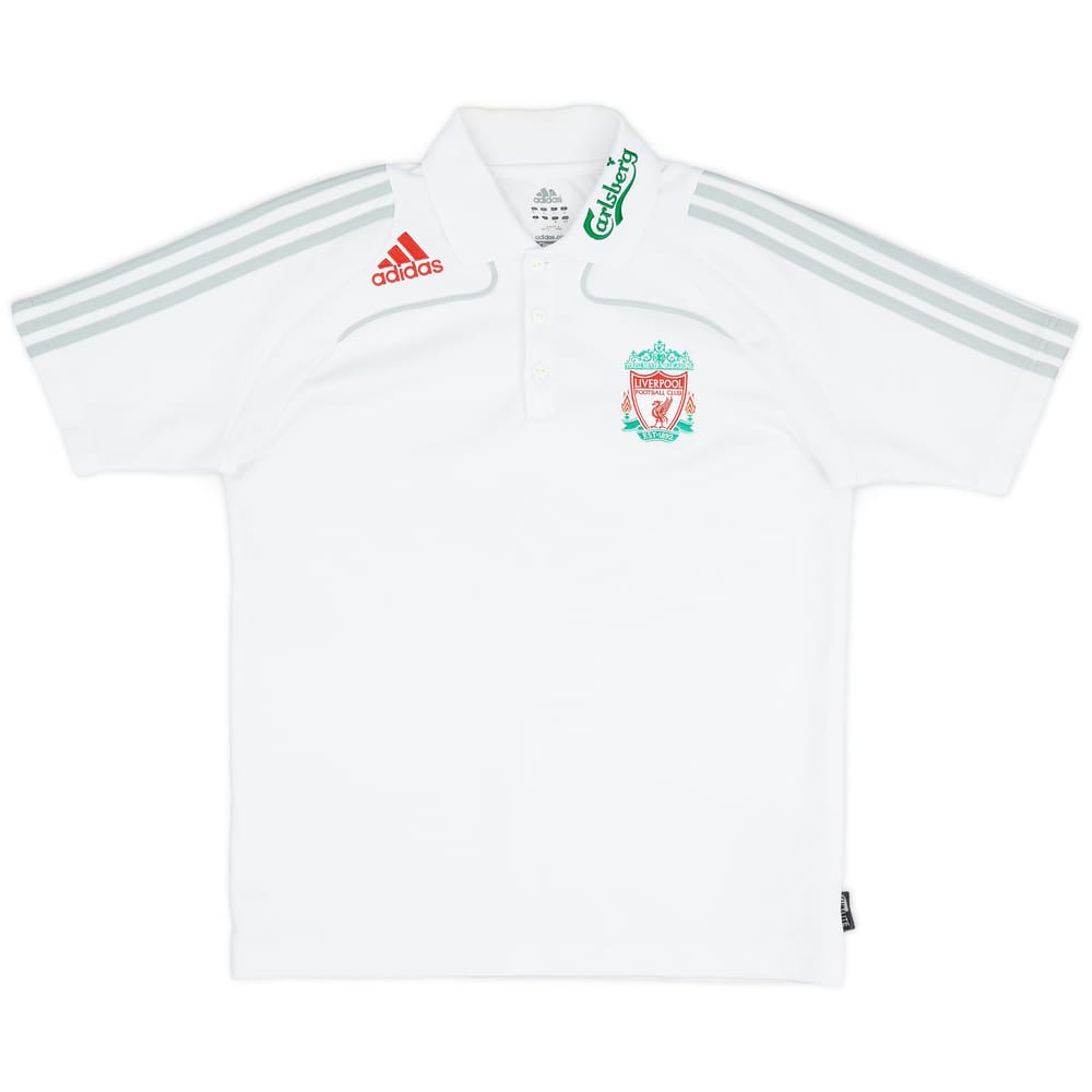 2008-09 Liverpool adidas Polo T-Shirt - 9/10 - (S)