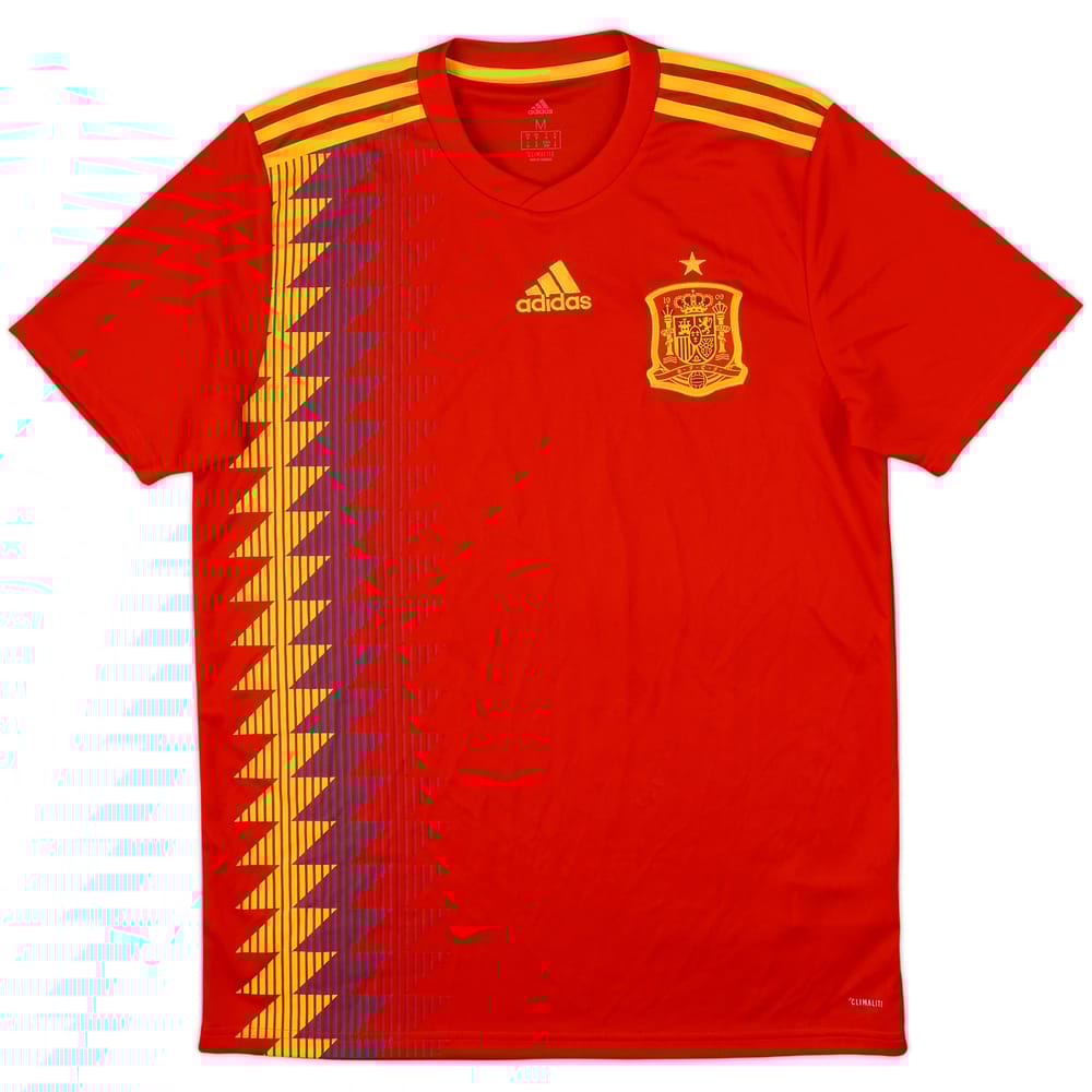 2018-19 Spain Home Shirt - 10/10 - (L)