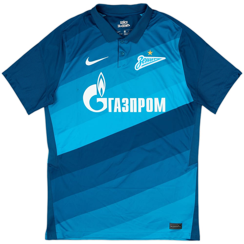 2020-21 Zenit St. Petersburg Home Shirt - 8/10 - (M)