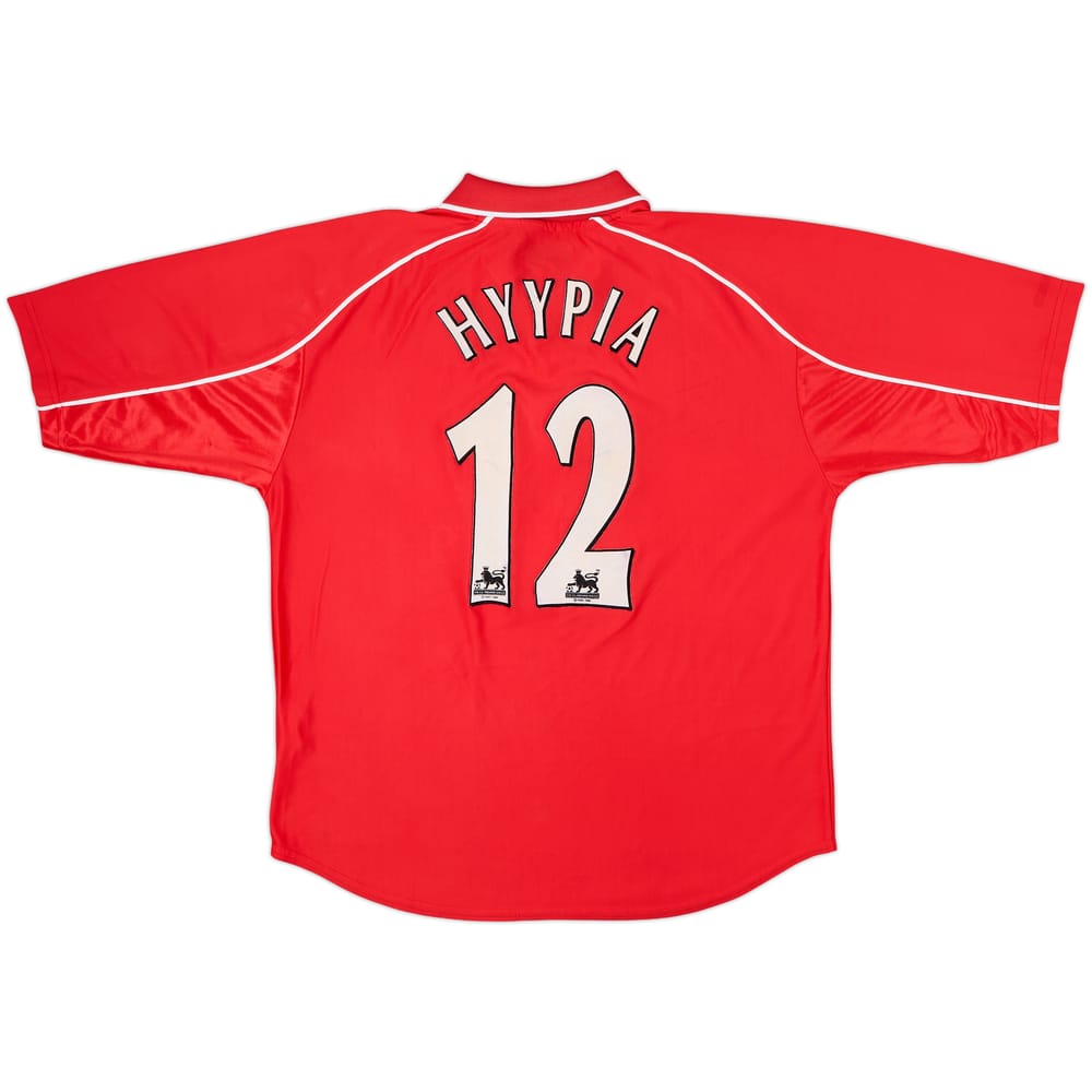 2000-02 Liverpool Home Shirt Hyypia #12 - 8/10 - (XL)