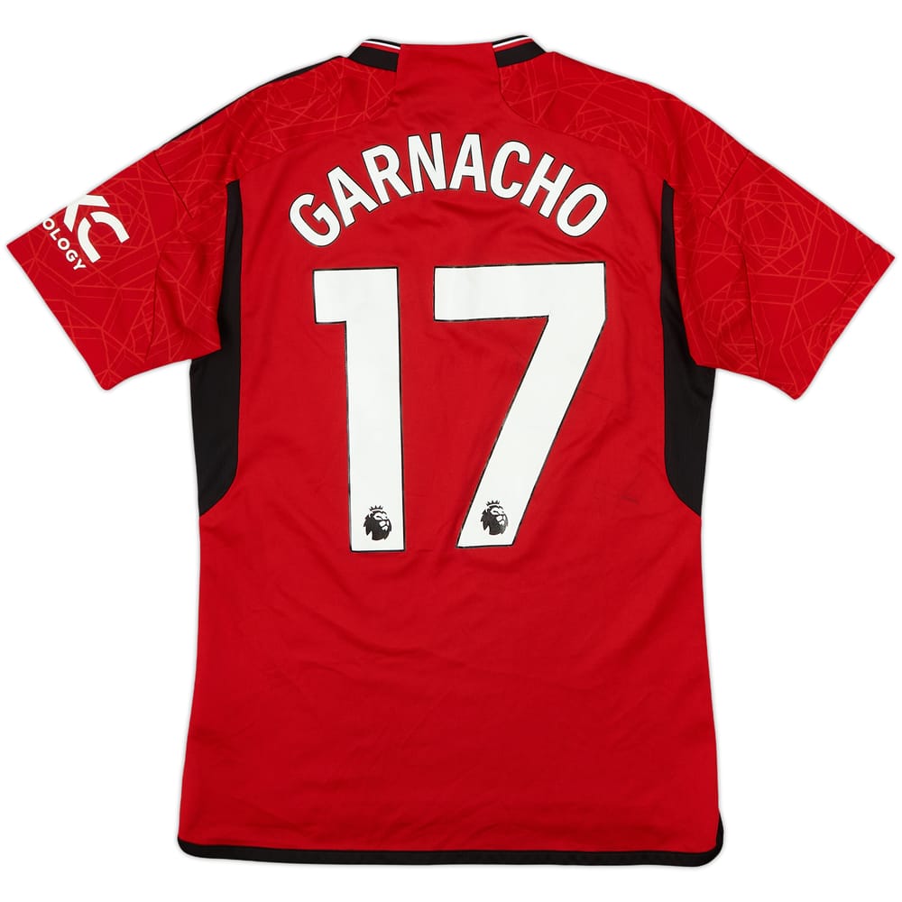 2023-24 Manchester United Home Shirt Garnacho #17 - 7/10 - (S)